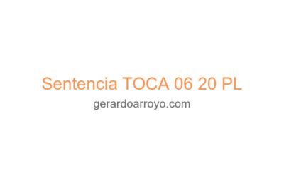Sentencia TOCA 06 20 PL