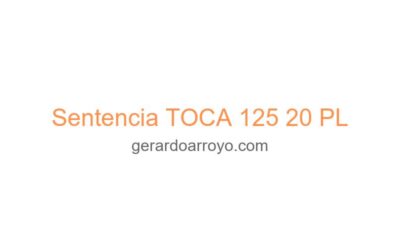 Sentencia TOCA 125 20 PL