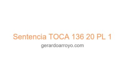 Sentencia TOCA 136 20 PL 1