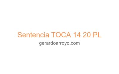 Sentencia TOCA 14 20 PL