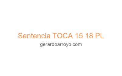 Sentencia TOCA 15 18 PL