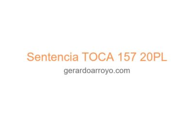 Sentencia TOCA 157 20PL