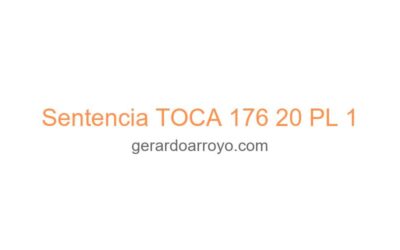 Sentencia TOCA 176 20 PL 1