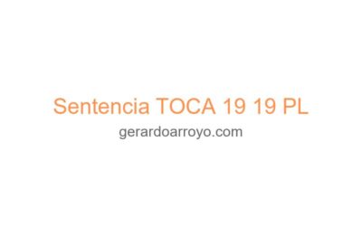 Sentencia TOCA 19 19 PL