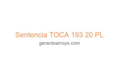 Sentencia TOCA 193 20 PL