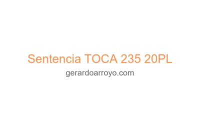 Sentencia TOCA 235 20PL