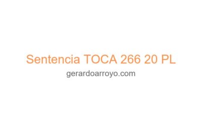 Sentencia TOCA 266 20 PL