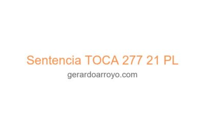 Sentencia TOCA 277 21 PL