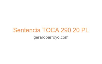 Sentencia TOCA 290 20 PL