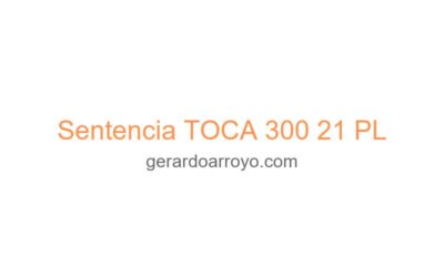 Sentencia TOCA 300 21 PL
