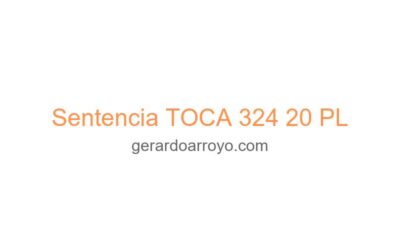 Sentencia TOCA 324 20 PL