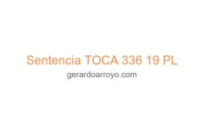 Sentencia TOCA 336 19 PL