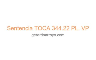 Sentencia TOCA 344.22 PL. VP