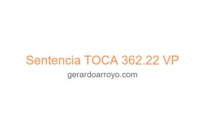 Sentencia TOCA 362.22 VP