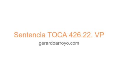 Sentencia TOCA 426.22. VP