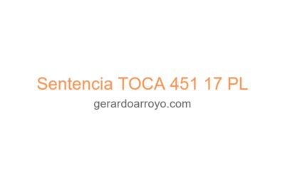Sentencia TOCA 451 17 PL