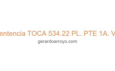 Sentencia TOCA 534.22 PL. PTE 1A. VP