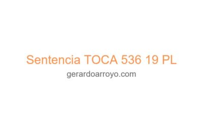 Sentencia TOCA 536 19 PL