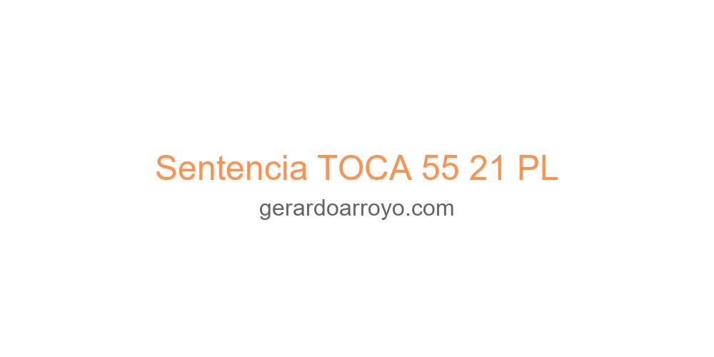 Sentencia TOCA 55 21 PL