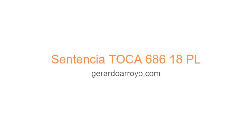 Sentencia TOCA 686 18 PL