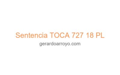 Sentencia TOCA 727 18 PL