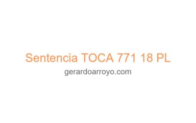 Sentencia TOCA 771 18 PL