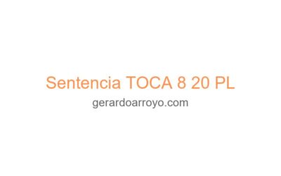 Sentencia TOCA 8 20 PL