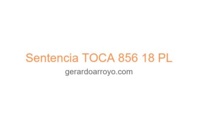 Sentencia TOCA 856 18 PL