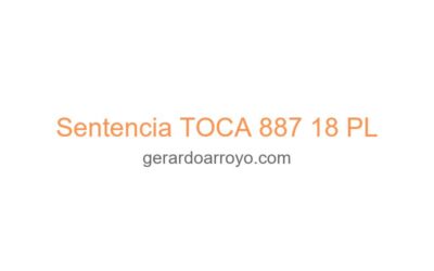 Sentencia TOCA 887 18 PL