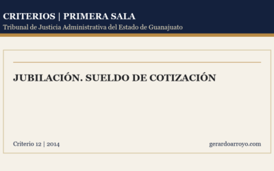 Jubilación. Sueldo De Cotización