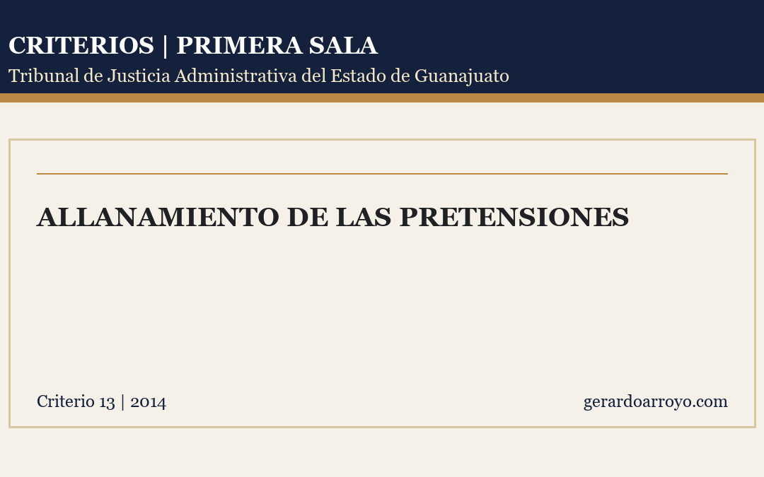 Allanamiento De Las Pretensiones