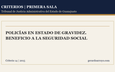 Policías En Estado De Gravidez. Beneficio A La Seguridad Social