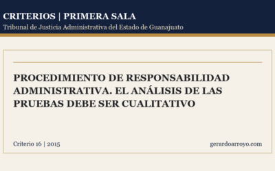 Procedimiento De Responsabilidad Administrativa. El Análisis De Las Pruebas Debe Ser Cualitativo