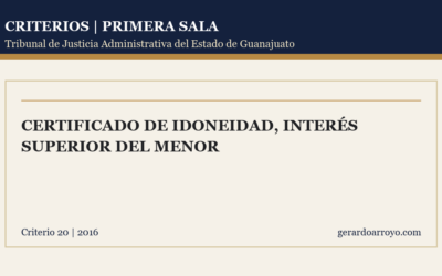 Certificado De Idoneidad, Interés Superior Del Menor