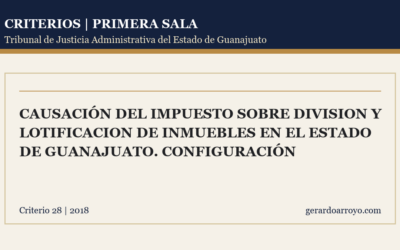 Causación Del Impuesto Sobre Division Y Lotificacion De Inmuebles En El Estado De Guanajuato. Configuración