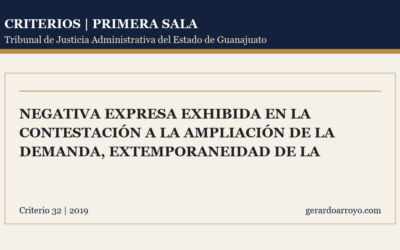 Negativa Expresa Exhibida En La Contestación A La Ampliación De La Demanda, Extemporaneidad De La
