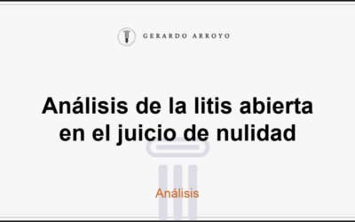 Análisis de la litis abierta en el juicio de nulidad